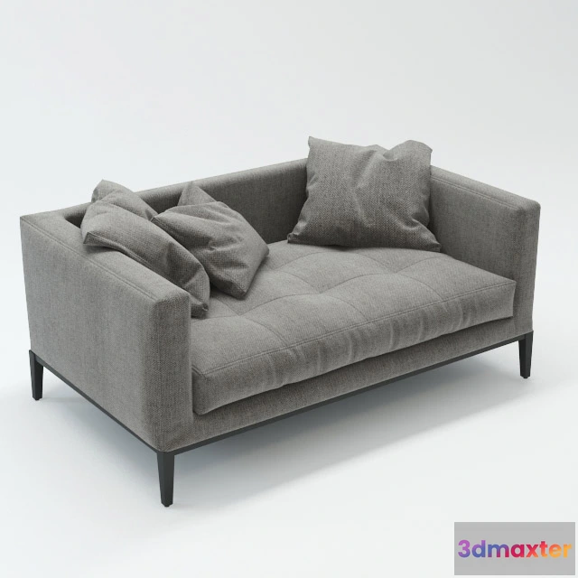 1634274 - furniture - Grey sofa 005 3D Max