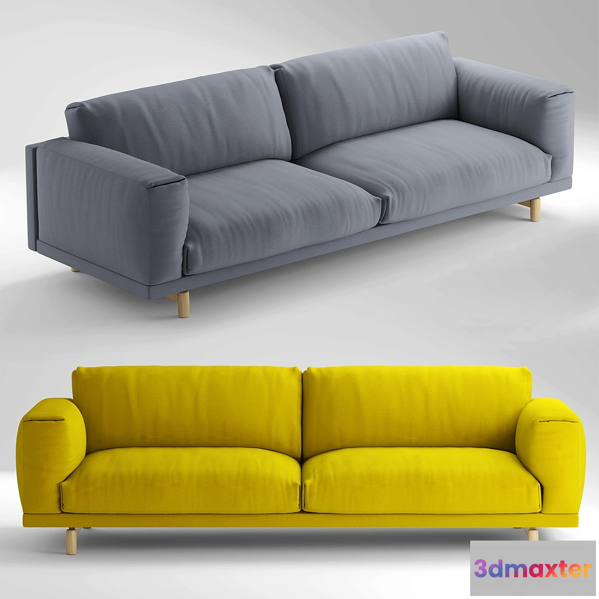1634444 - furniture - Muuto sofa 123 3D Max