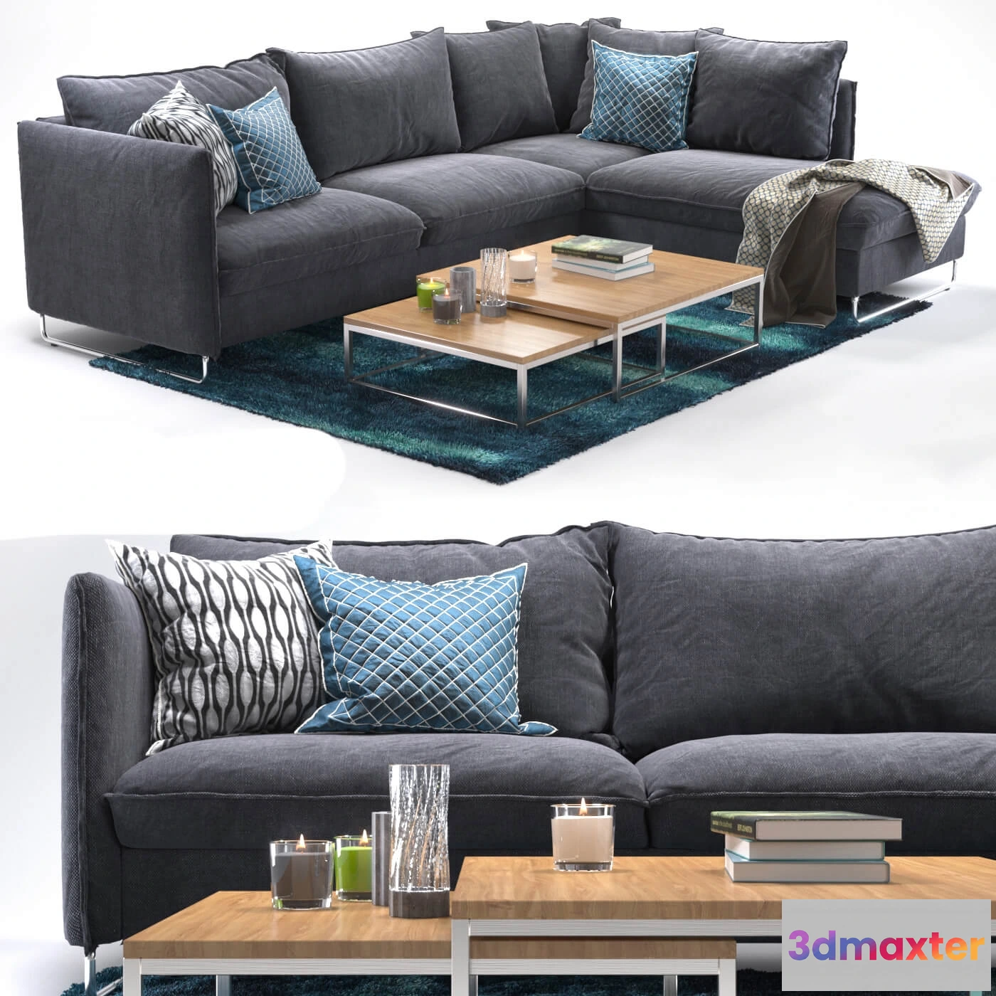 1634724 - furniture - Corner sofa Flipper 3D Max