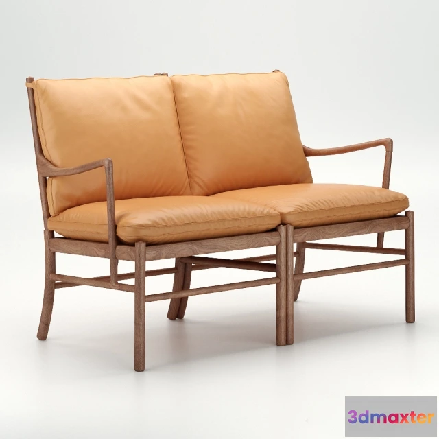 1634848 - furniture - Colonial sofa by Carl Hansen 3D Max