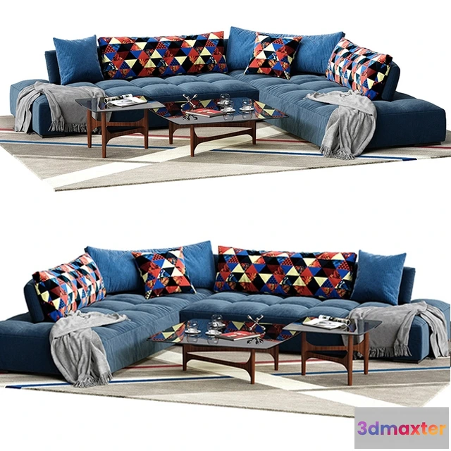 1634932 - furniture - Calanque sofa 3D Max