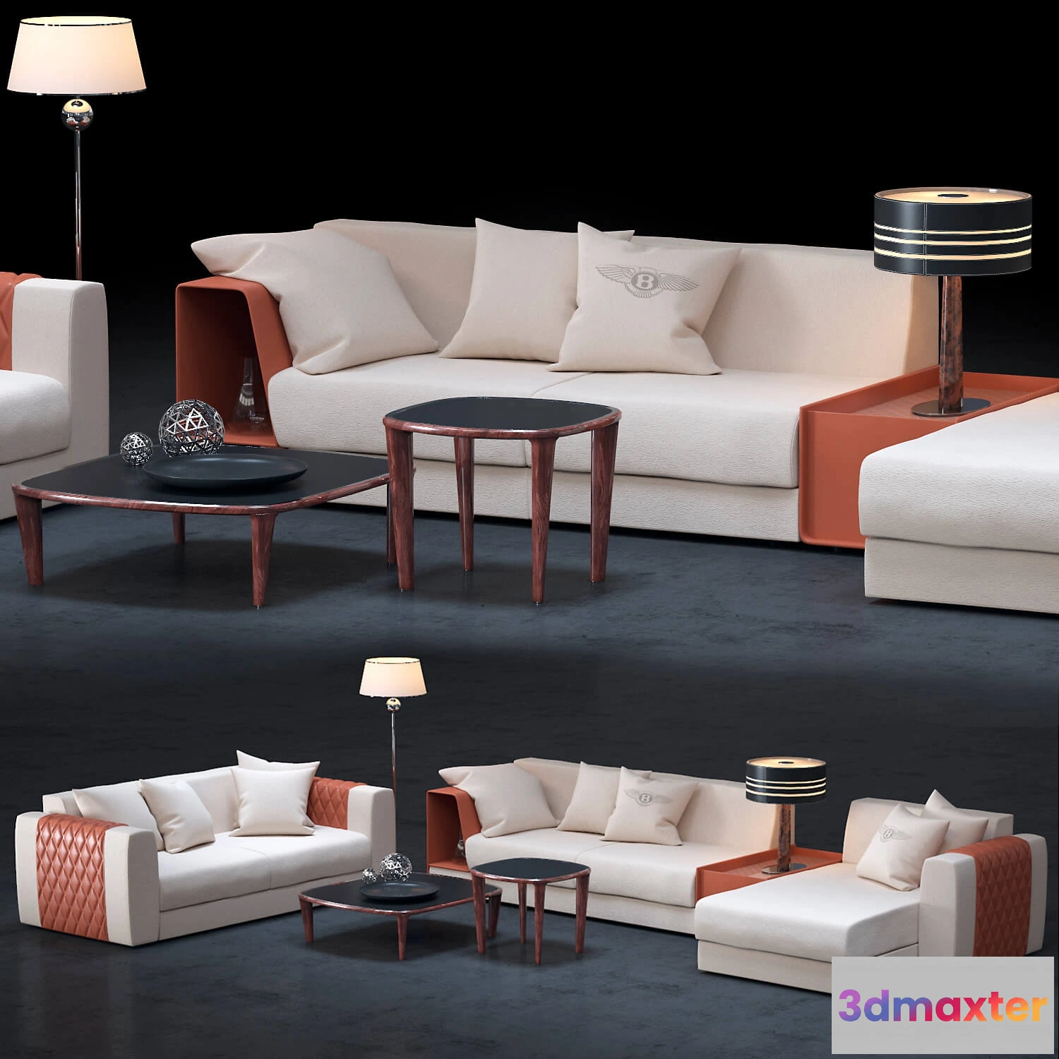 1635186 - furniture - Bentley Eastgate sofas 3D Max