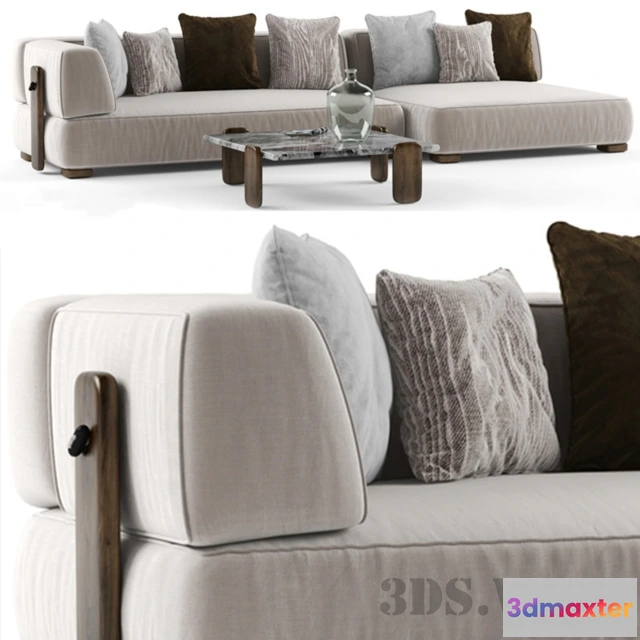 1635678 - furniture - Minotti sofa 3D Max