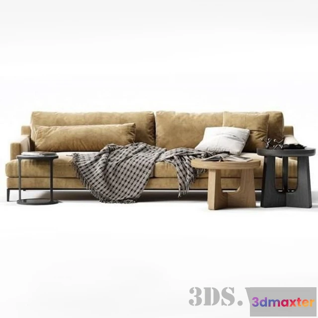1635766 - furniture - Sofa with table 3D Max