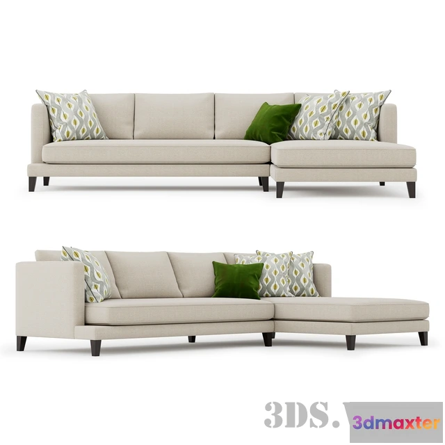 1635954 - furniture - Sofa Delavega 33 Corner 3D Max