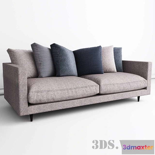 1636012 - furniture - Simple two-seater sofa 3D Max