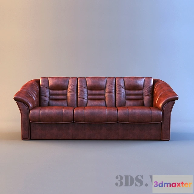 1636018 - furniture - Leather sofa Alaska 3D Max
