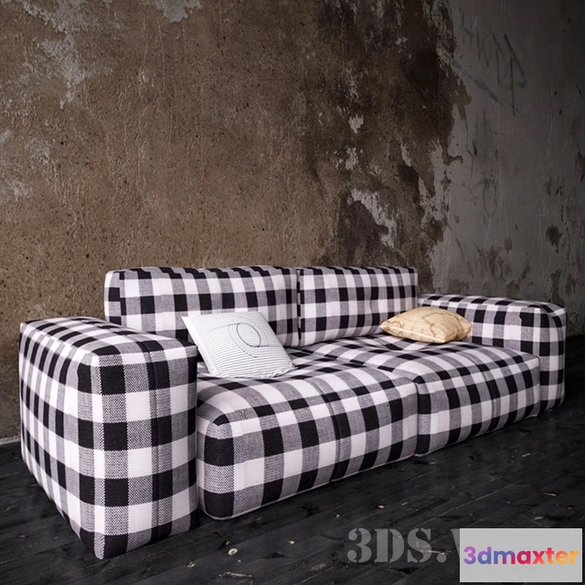 1636100 - furniture - Large soft modular sofa 3D Max