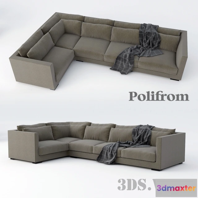 1636130 - furniture - Poliform modular sofa 3D Max