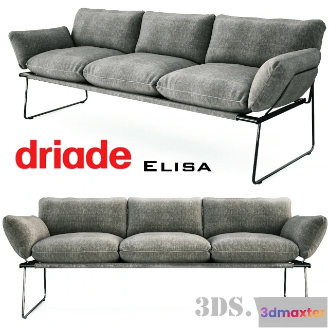 1636146 - furniture - Elisa sofa 3D Max