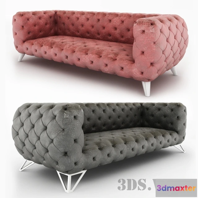 1636178 - furniture - Chester sofa in Velor 3D Max