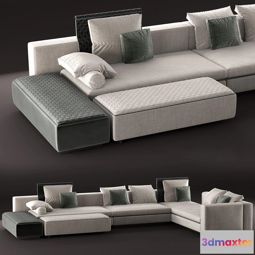 1636192 - furniture - Beautiful  sofa Minotti modular sofa 3D Max