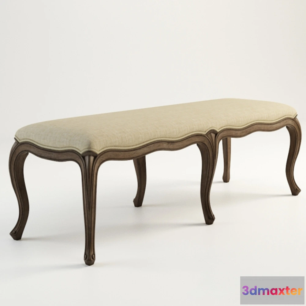 1636322 - furniture - Sofa Ottoman Sheldon Bench 3D Max