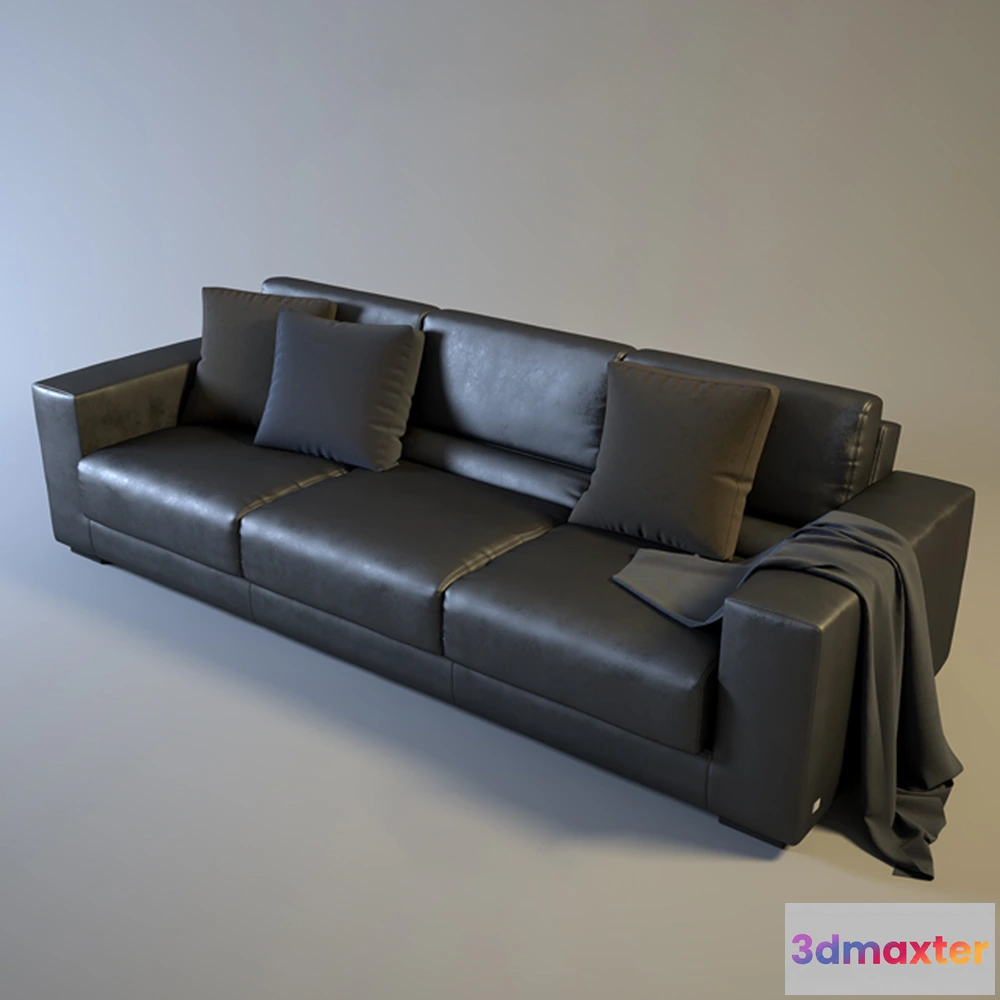 1636338 - furniture - Busnelli leather sofa 3D Max