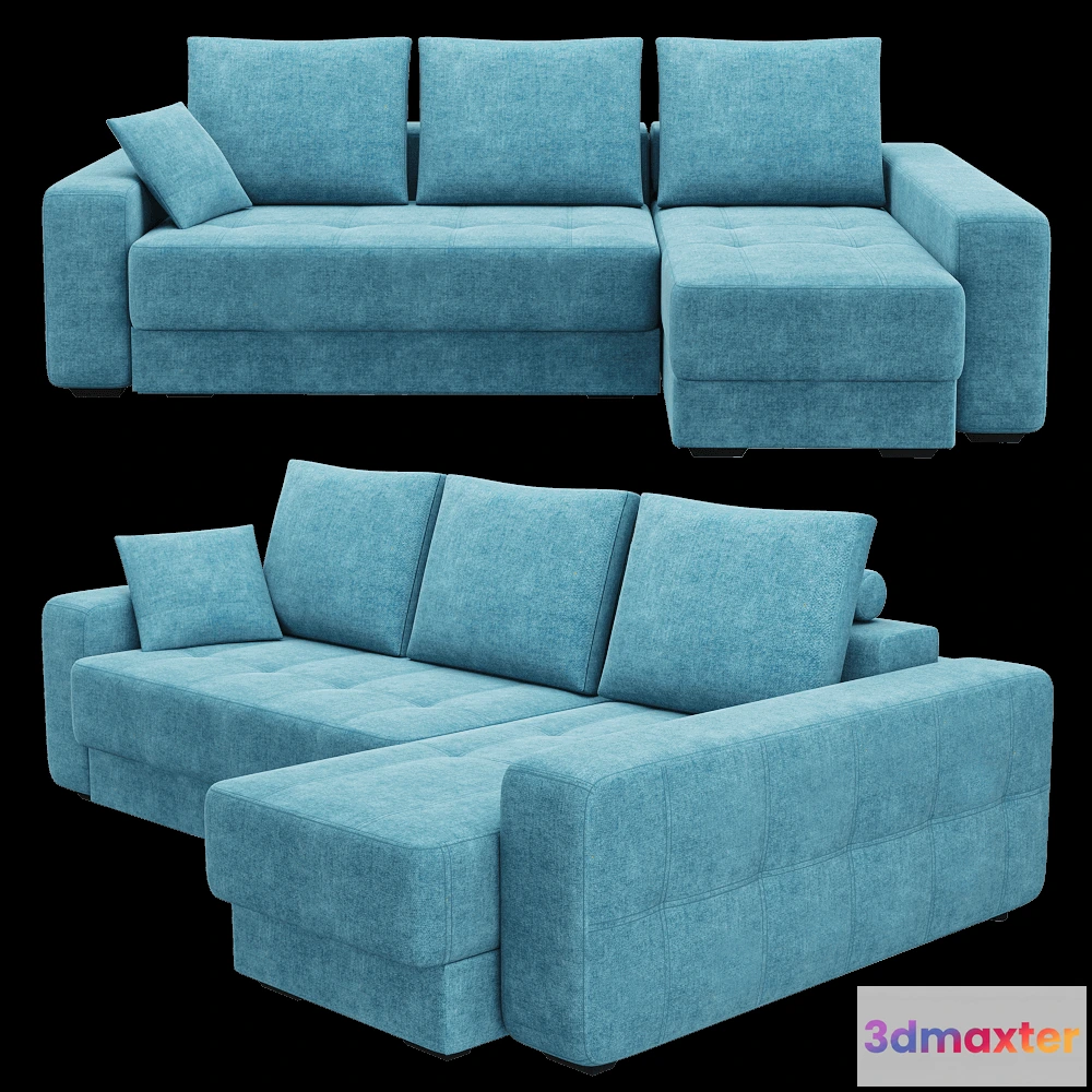 1636450 - WasserKRAFT - Corner sofa Mercury 3D Max