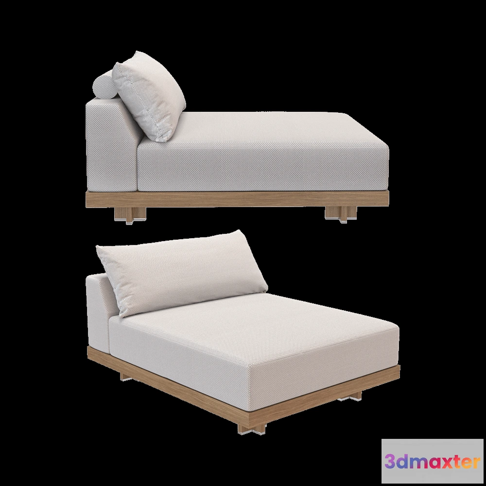 1636476 - Yachtline Design - Sofa module lounge GRID GR.12.05. 3D Max