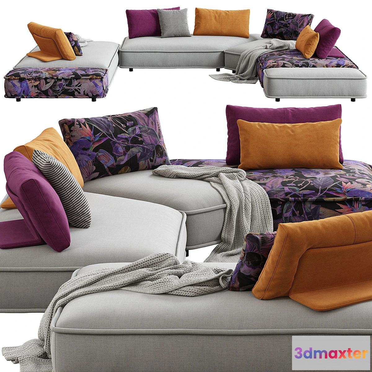 559045 - Roche Bobois _ Escapade Corner Sofa