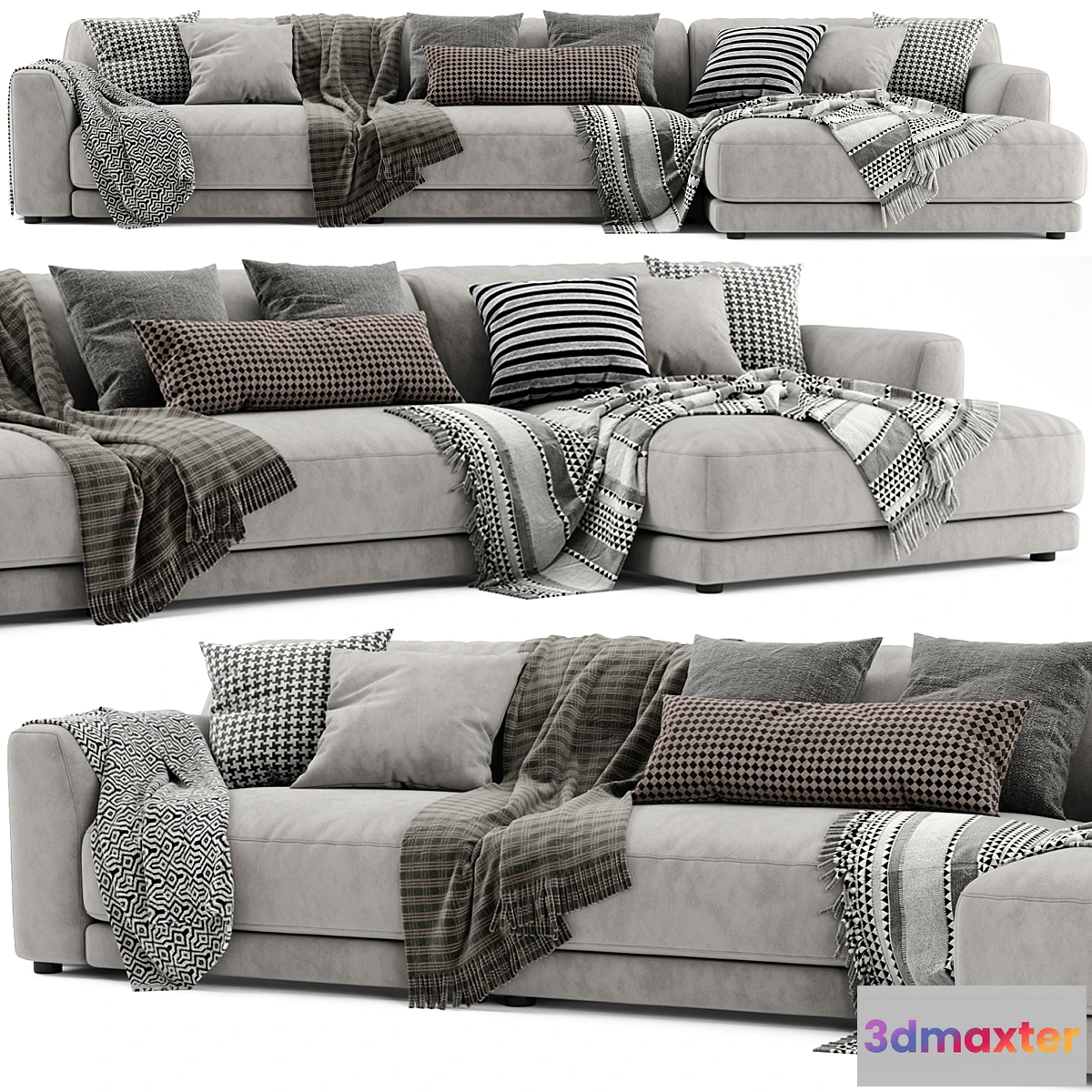 559627 - Poliform Paris Seoul Chaise Longue Sofa