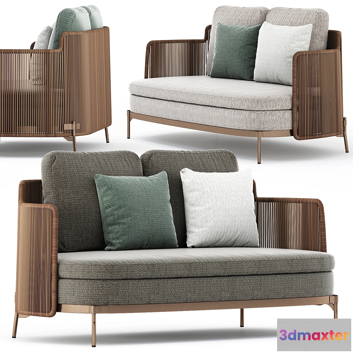 559993 - TAPE CORD OUTDOOR Garden sofa by Minotti