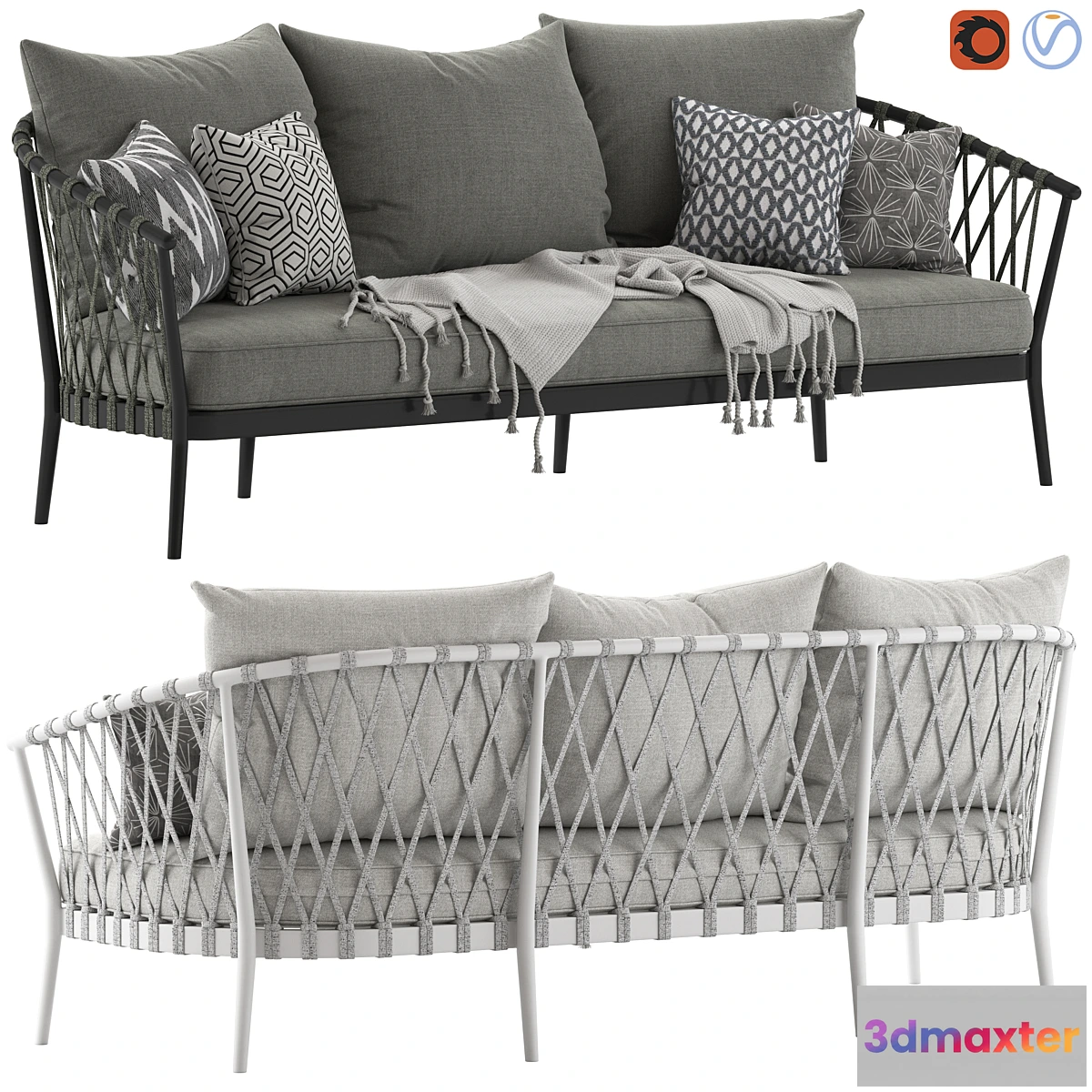 560013 - Globewest Maui 3-Seater Sofa