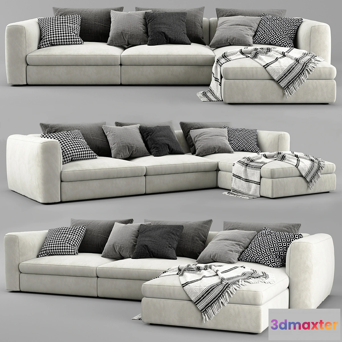 560325 - Poliform Dune Chaise Longue Sofa