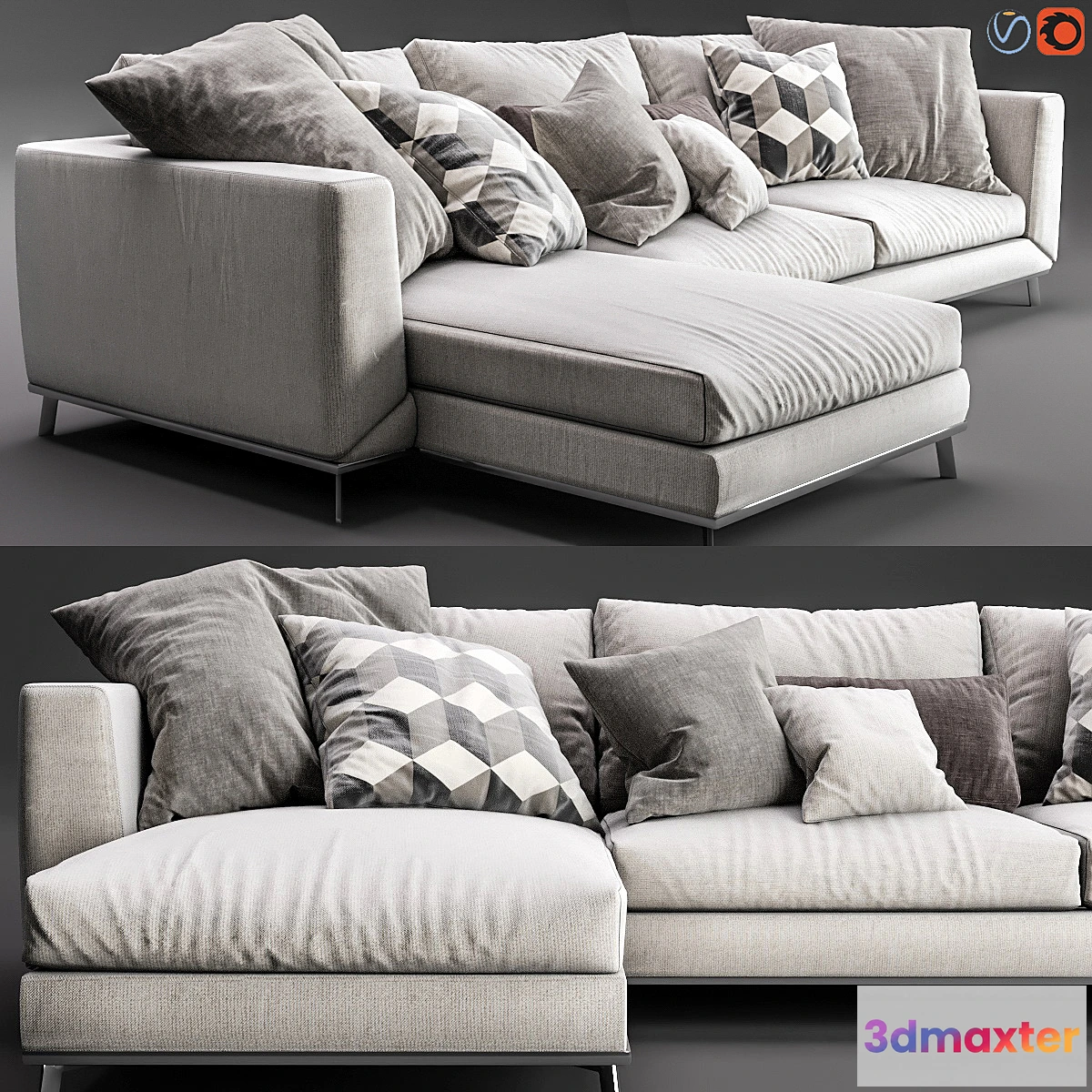 560523 - Boconcept Fargo Chaise Lounge