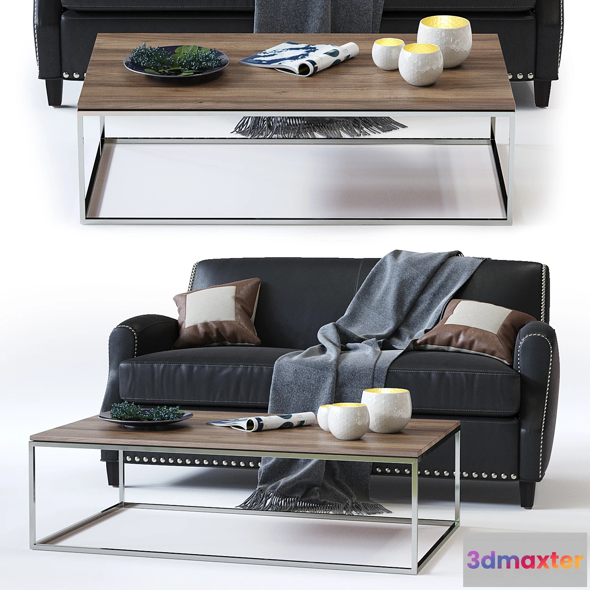 584826 - C&B Metropole Leather Loveseat