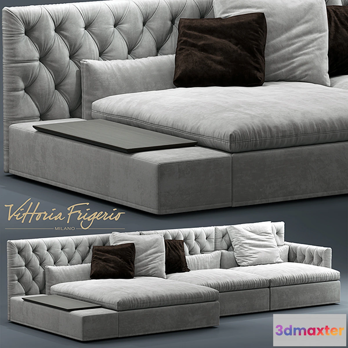 588356 - Sofa Dominio capitonne Frigerio Salotti