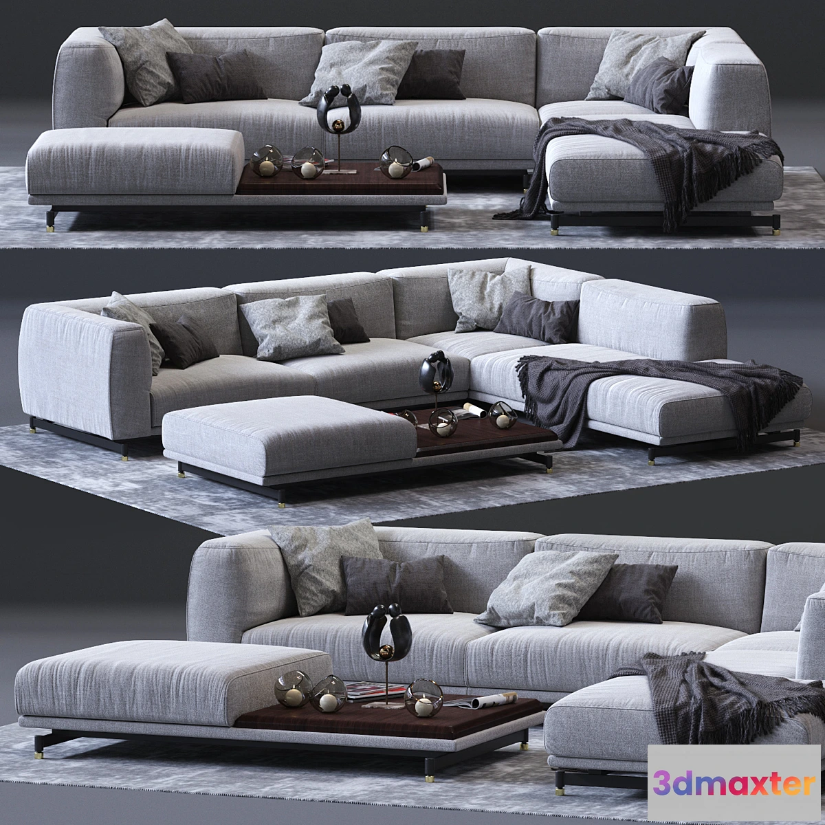 588726 - DITRE ITALIA St. Germain Corner Sofa 01