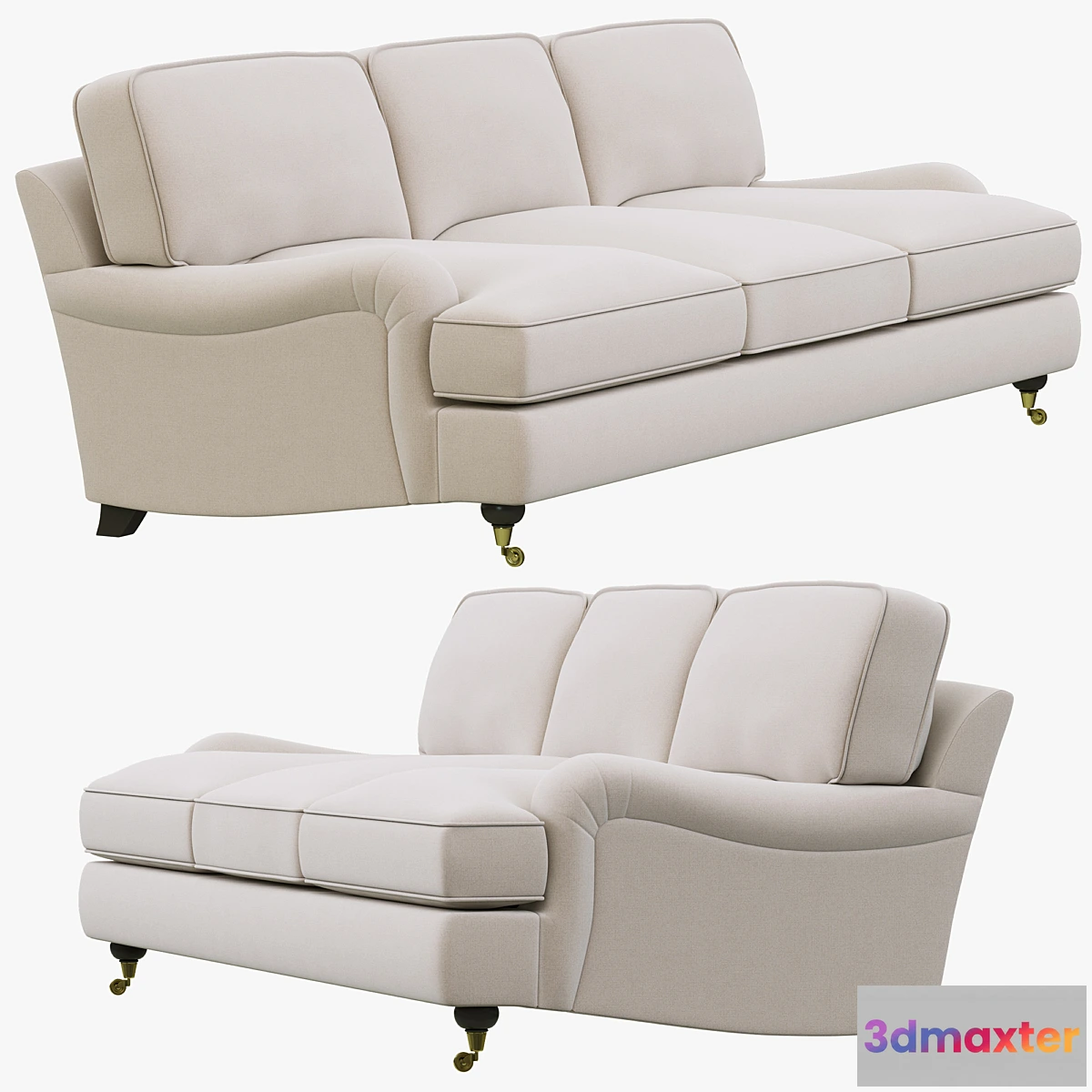 588802 - Restoration Hardware English Roll Arm Upholstered Sofa