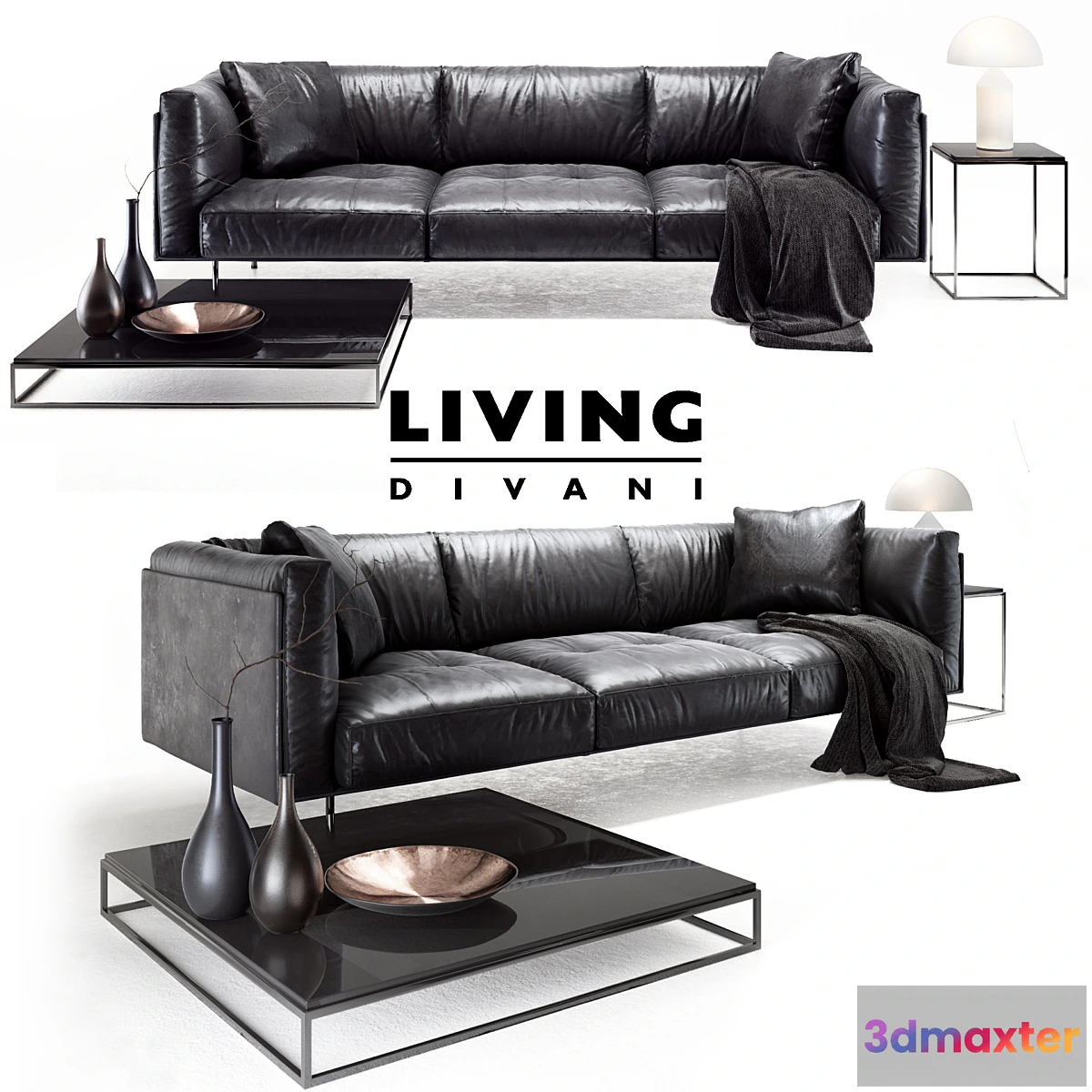 588880 - Living divani leather rod sofa