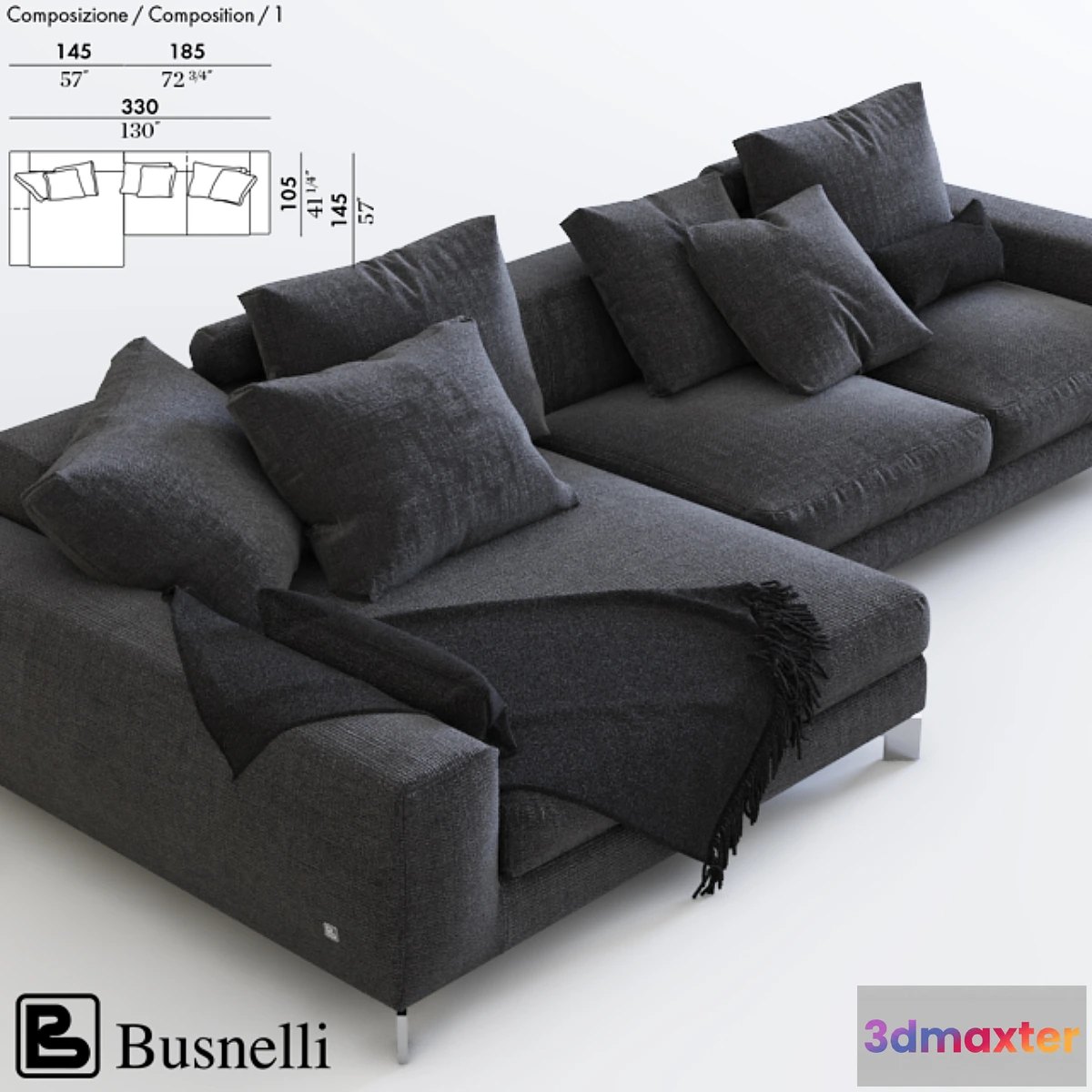 589030 - Corner sofa Busnelli