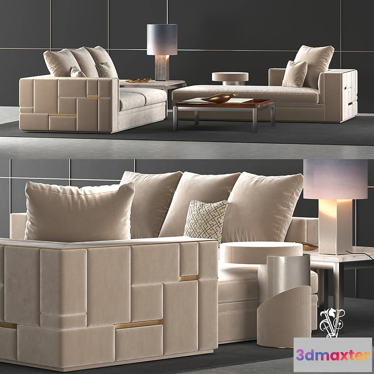 589186 - Visionnaire Babylon sofa set