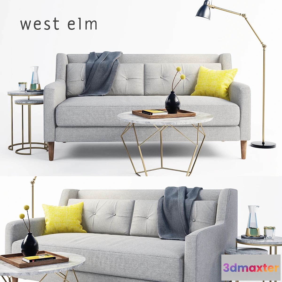 589242 - west elm sofa set