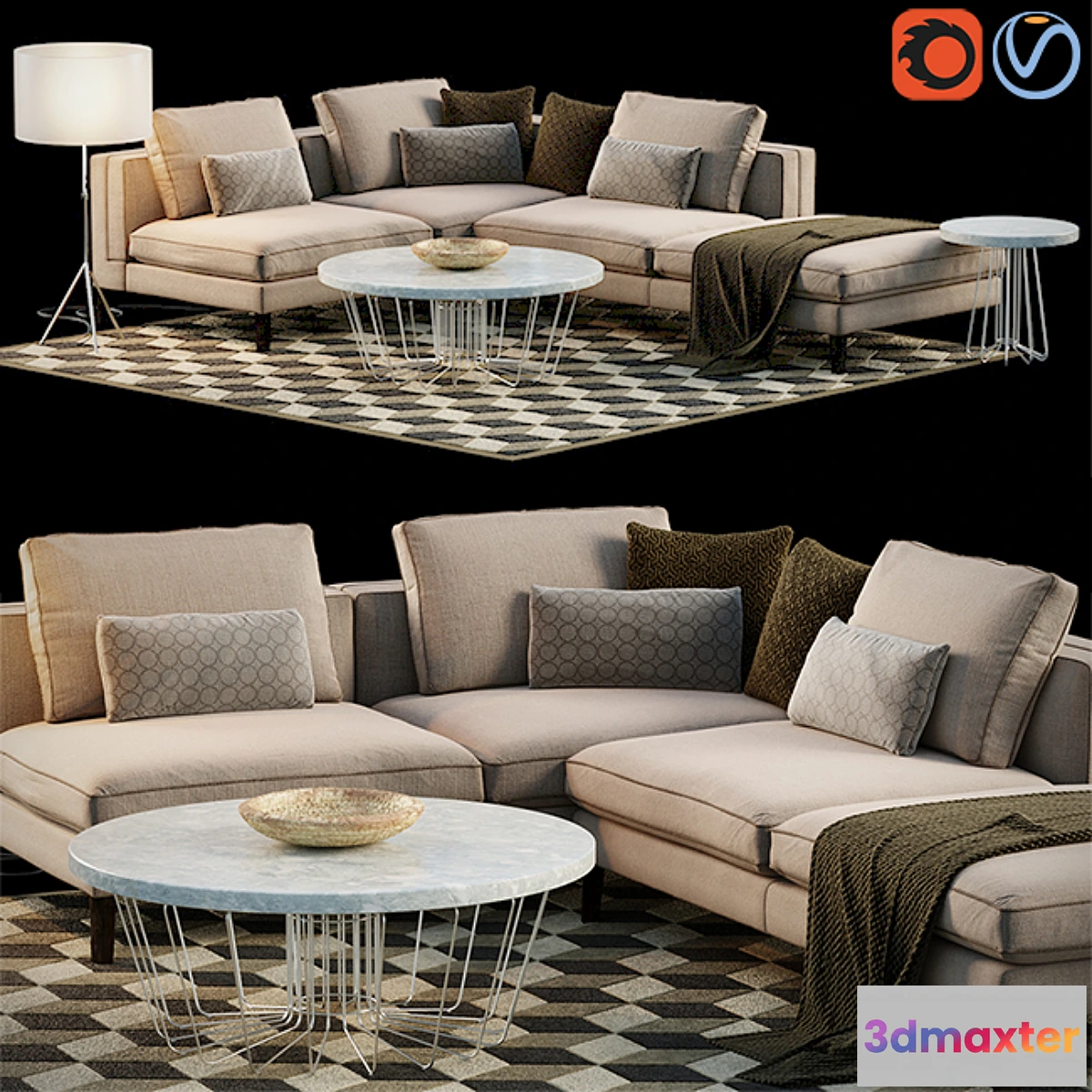 589250 - Corner Sofa Set