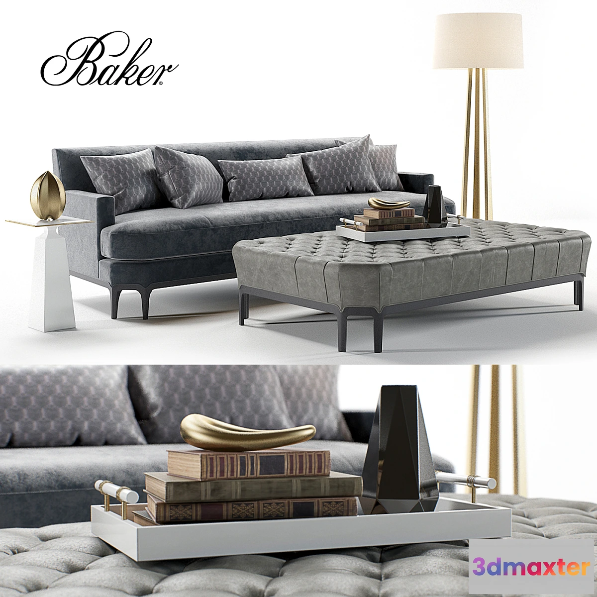 589282 - Baker Celestite Sofa