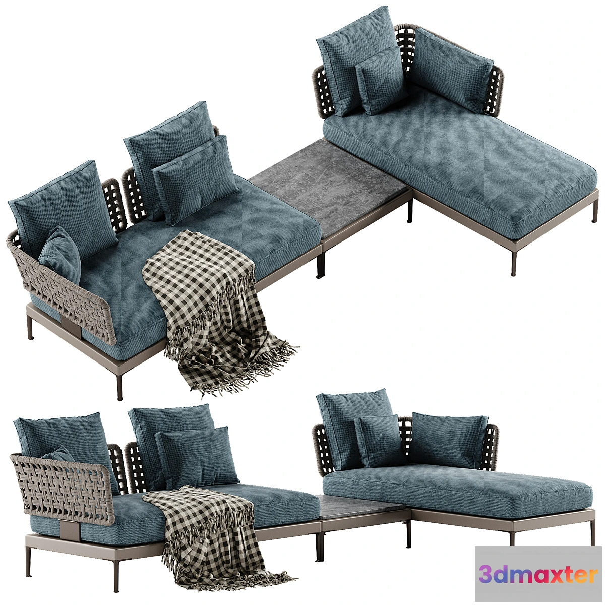 603503 - Minotti Patio sectional sofa