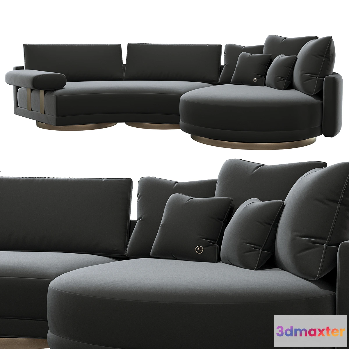 603661 - luxence jet sectional sofa