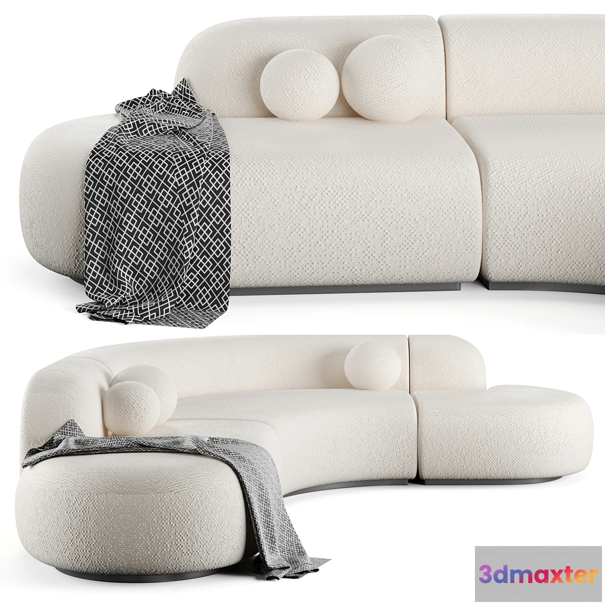 603723 - Bjorn Sofa Boucle Cream fabric