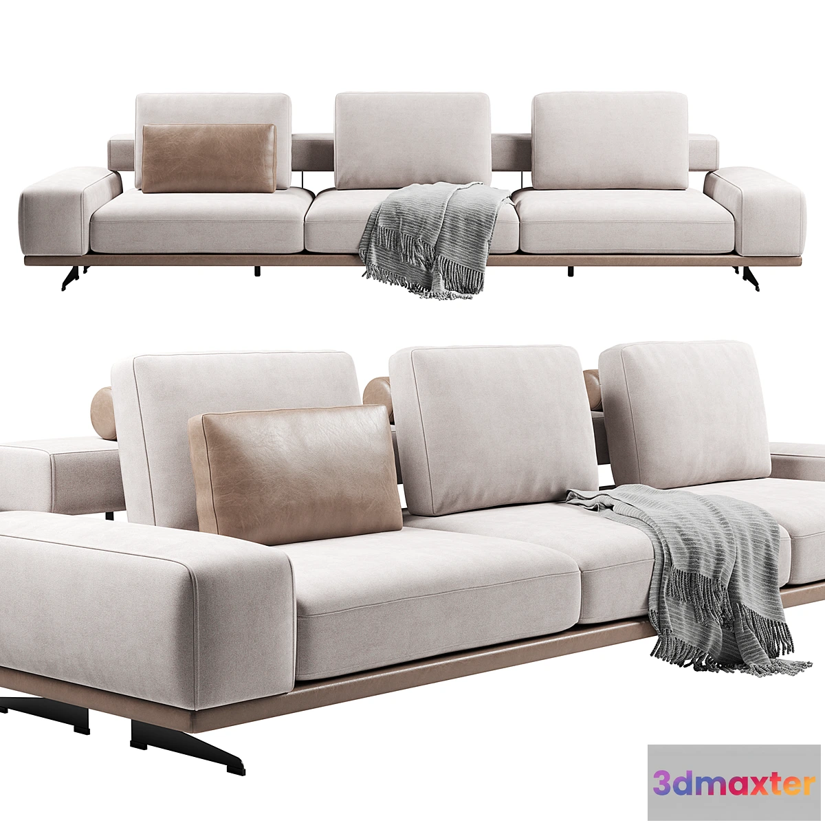 603833 - Well Three-Seater Sofa by FENDA