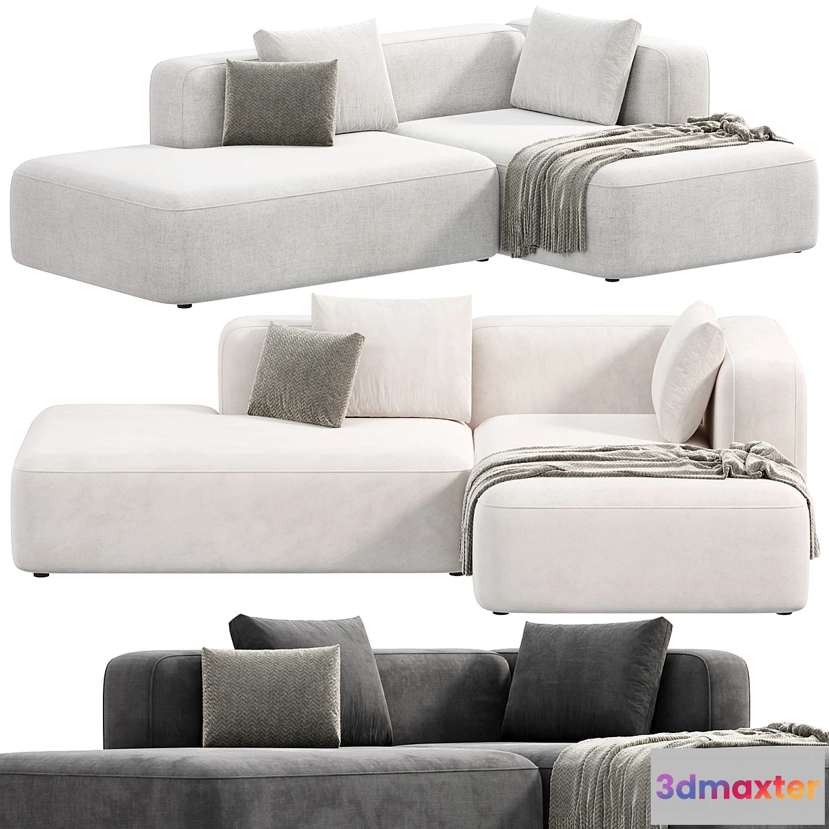 603979 - BASECAMP CHAISELOUNGE left Modular Sofa by makenordic 3