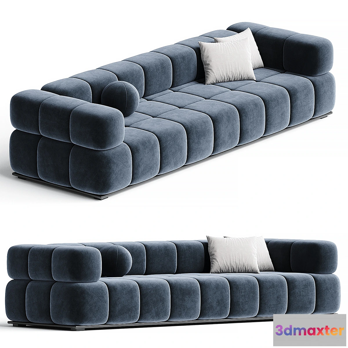 604055 - THOMAS - LONG MODULE SOFA WITH CORNER BACKREST