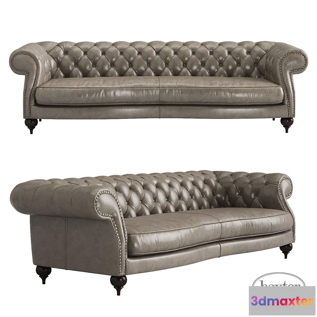604093 - Baxter Diana Chester 3 seat sofa