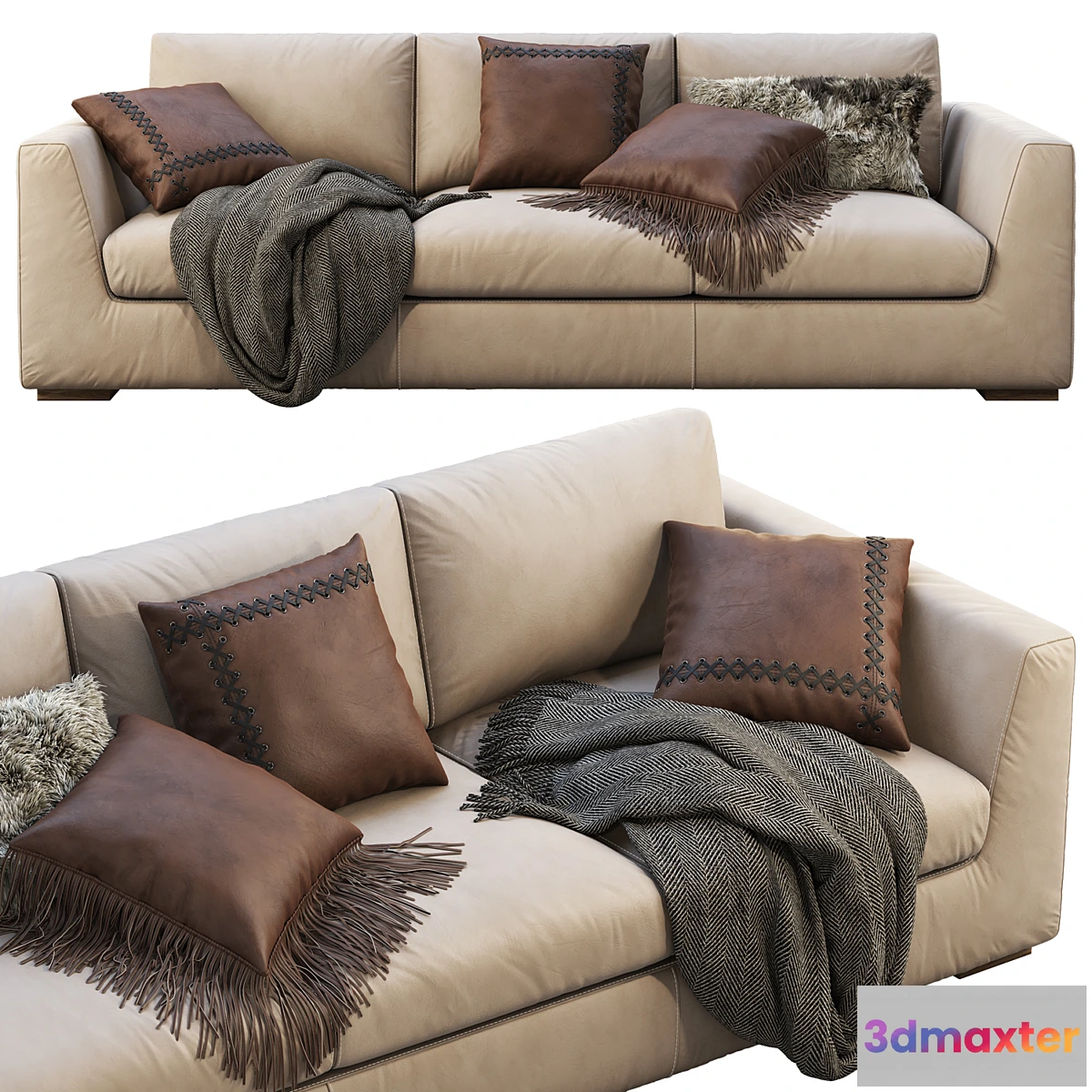 604219 - RH Modena Taper Arm Sofa