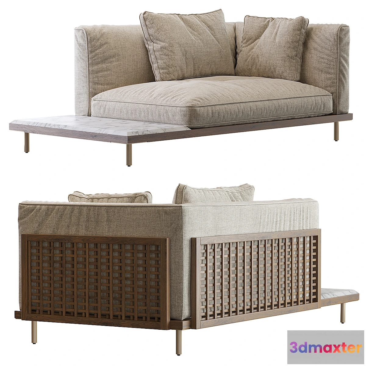 604335 - 122 08R BELLE REEVE DAYBED WITH TABLE