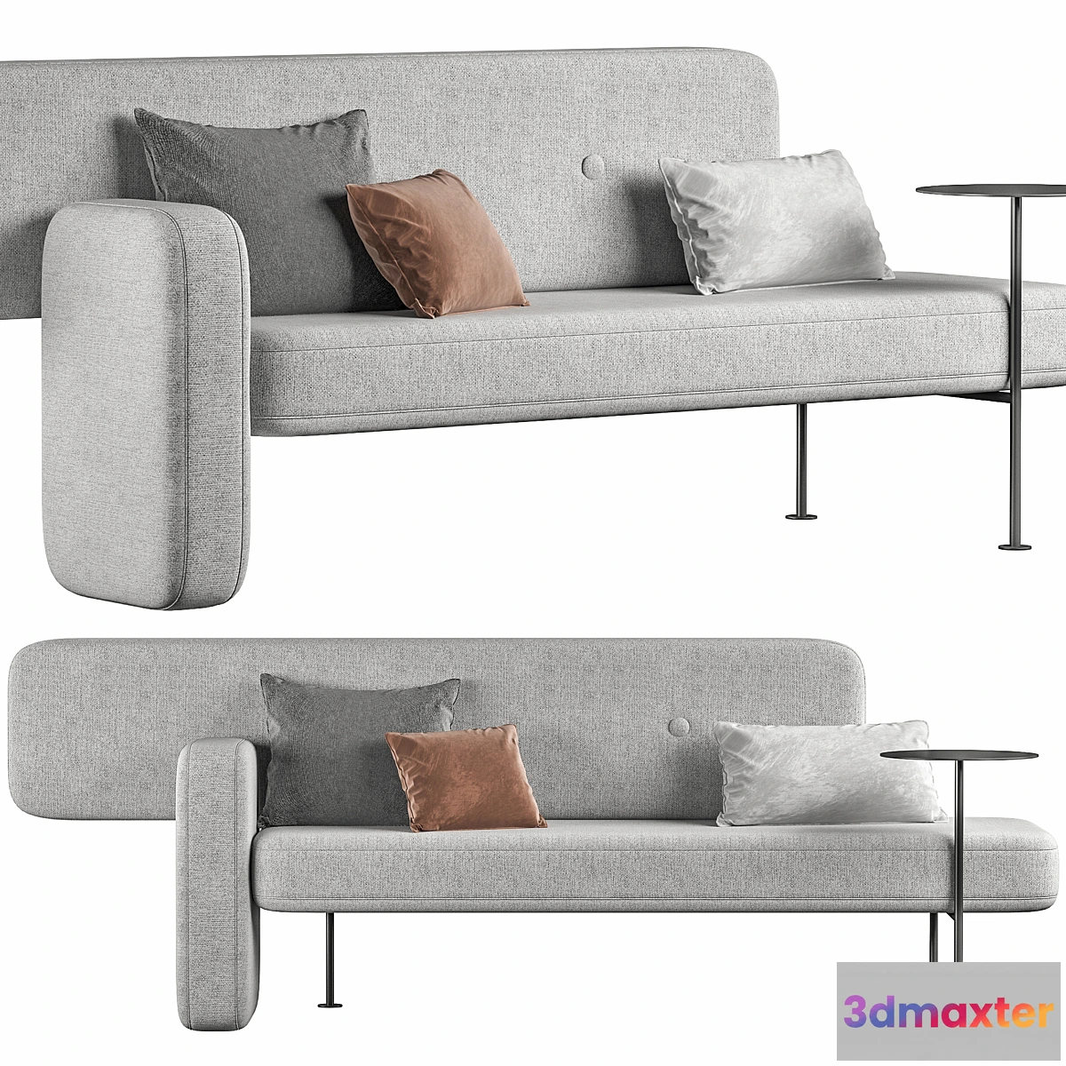 604371 - Pebble sofa gray