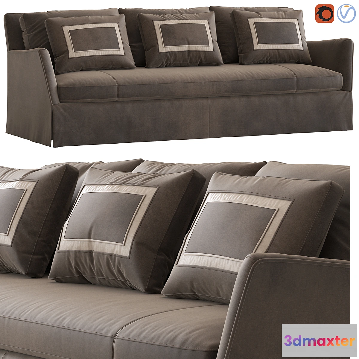 604731 - Caracole fair and square sofa