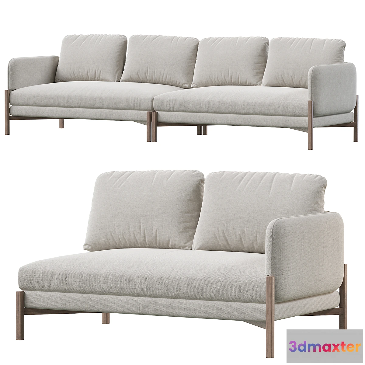 604825 - JULES (2 -seater unit with 1 arm right or left)