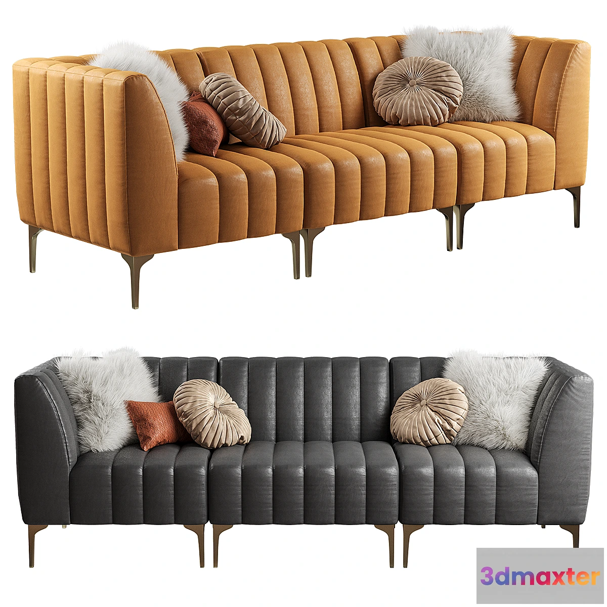 604891 - Pottery Barn _ Avalon sofa leather (3-seater)