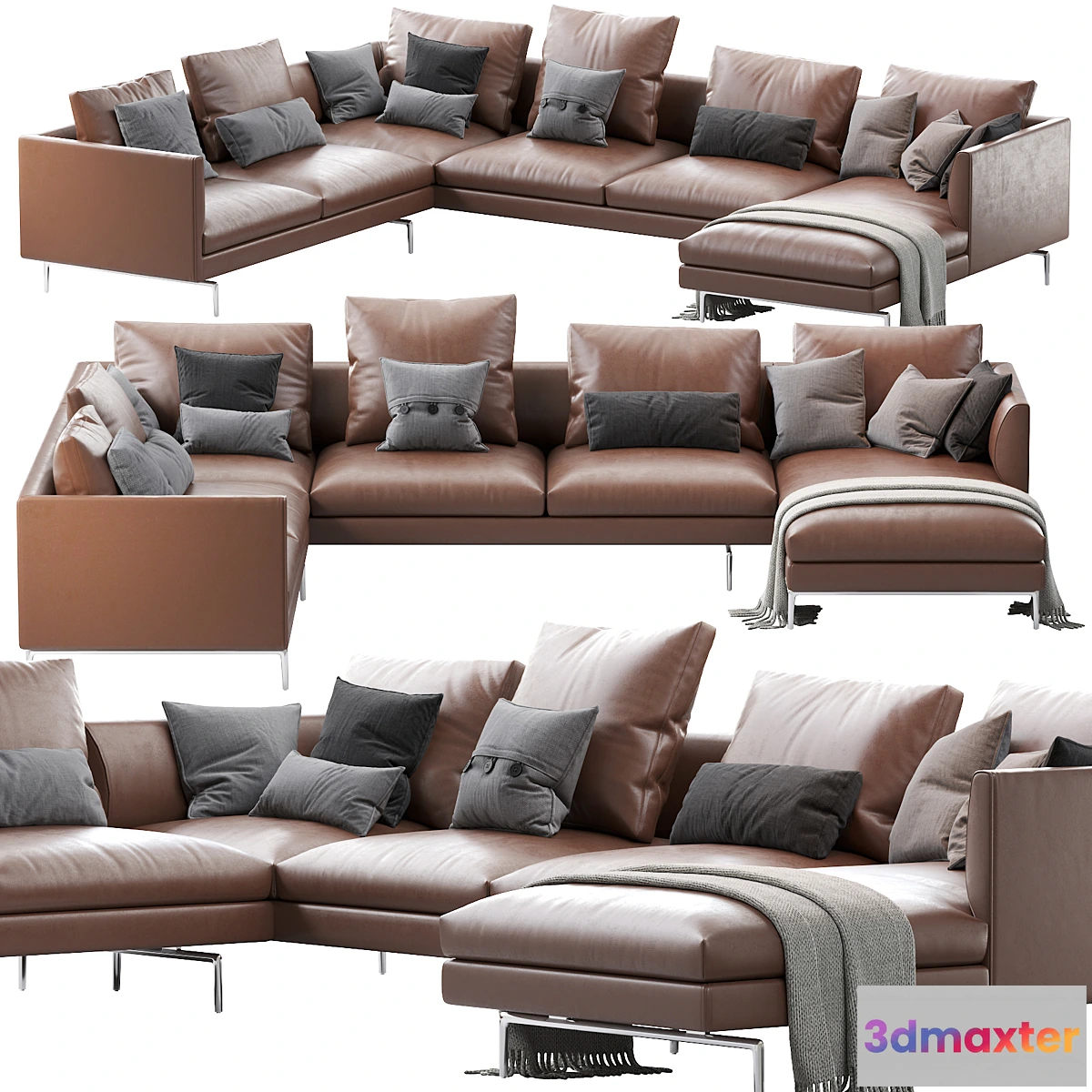 605043 - 1333 Flamingo Zanotta Sofa LEATHER